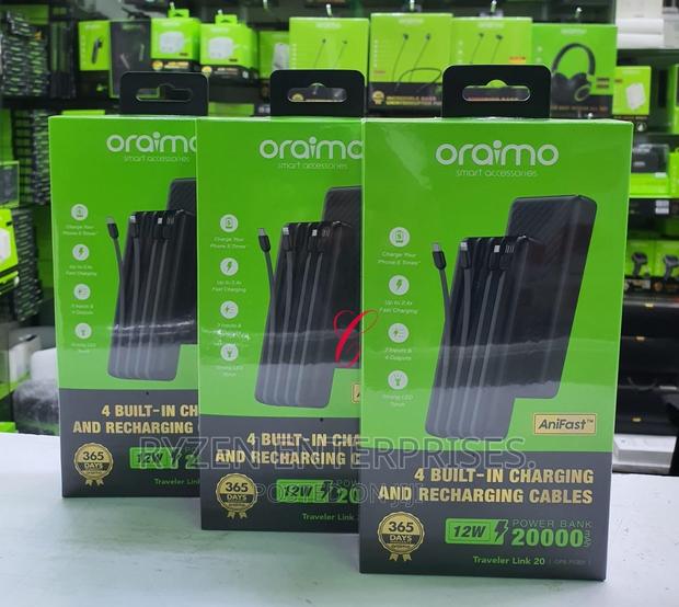 Oraimo 20000mah Powerbank/ 20000mah Powerbank With Cable