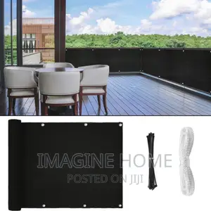Black Balcony Privacy Shield
