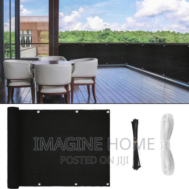 Black Balcony Privacy Shield
