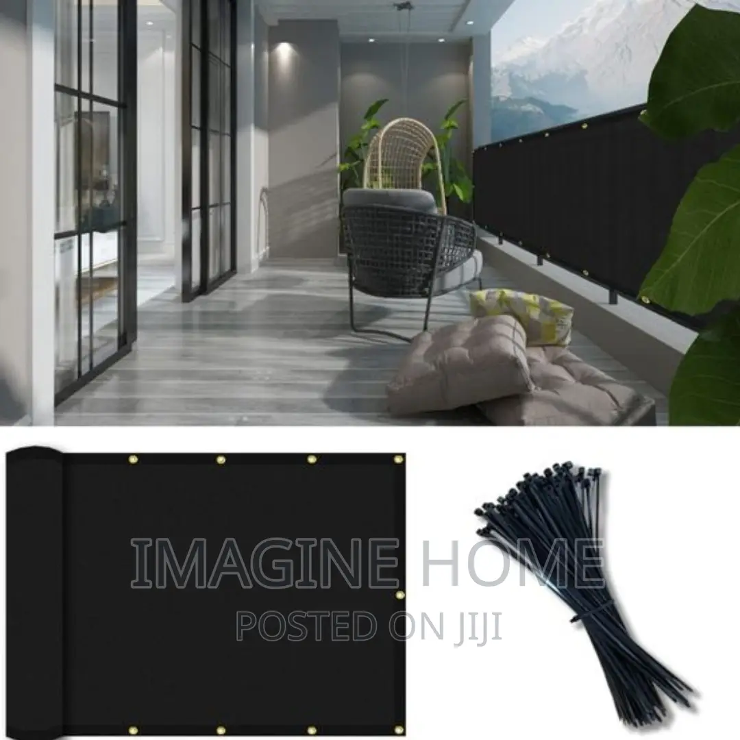 Black Balcony Privacy Shield