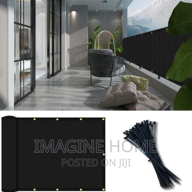 Black Balcony Privacy Shield