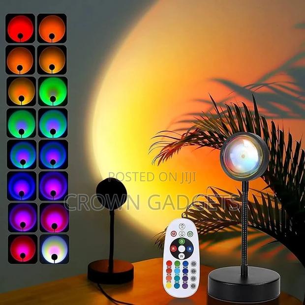 Multiple Colors Night Light for Living Room Sunset Lamp
