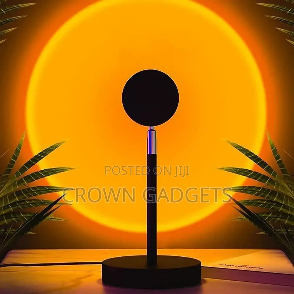 360° Rotation Rainbow Lights Sunset Light Projection Lamp