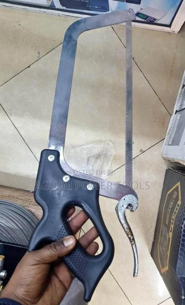 Butchery Hack Saw Blade With Black Handle - main view
