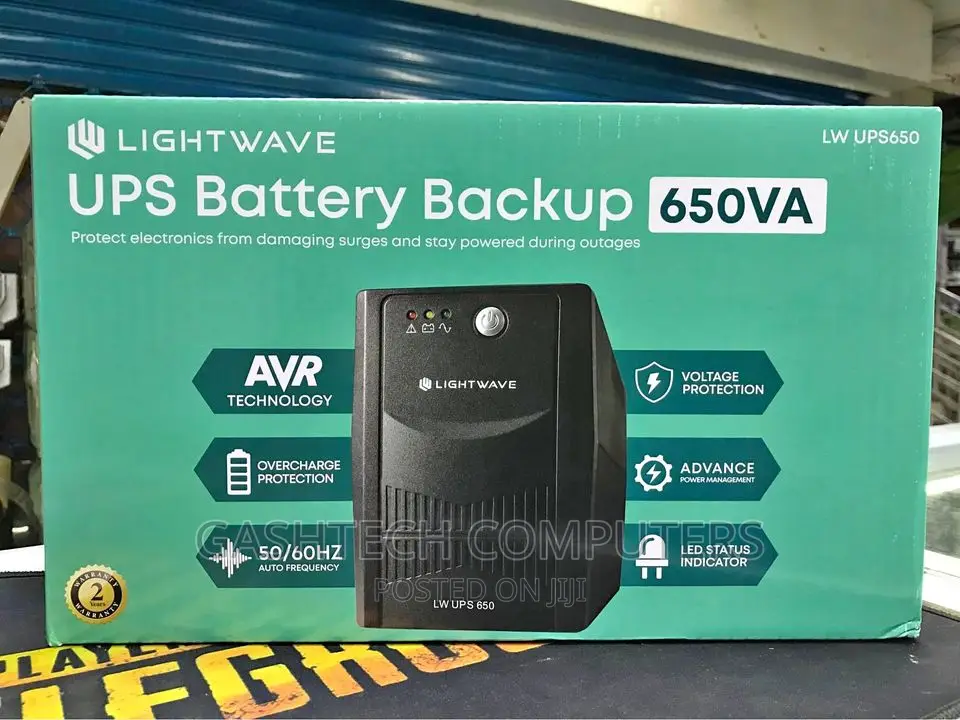 UPS Battery Backup 650va 650va " 650VA Lightwave " Lightwave