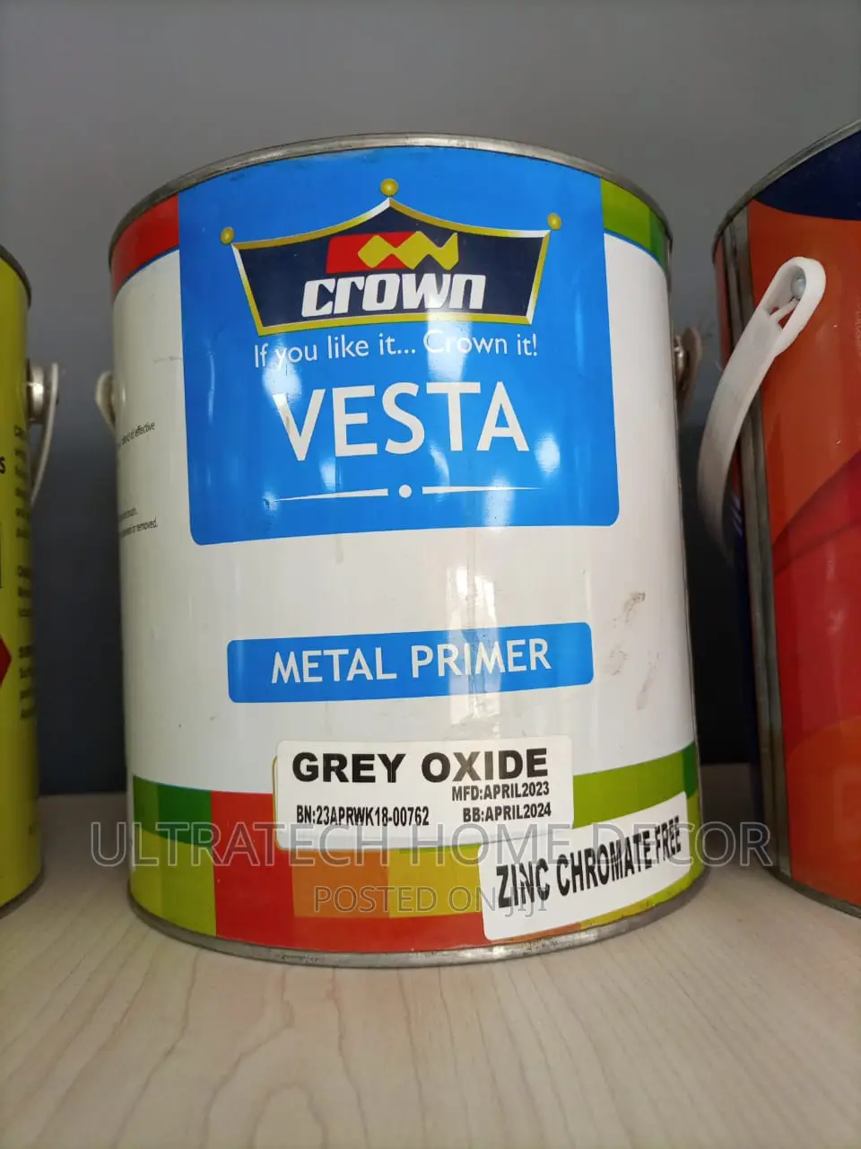 Crown Vesta Grey Primer ,4ltrs
