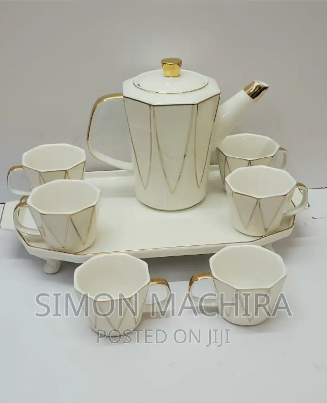 Tea Set With Ceramic Tray