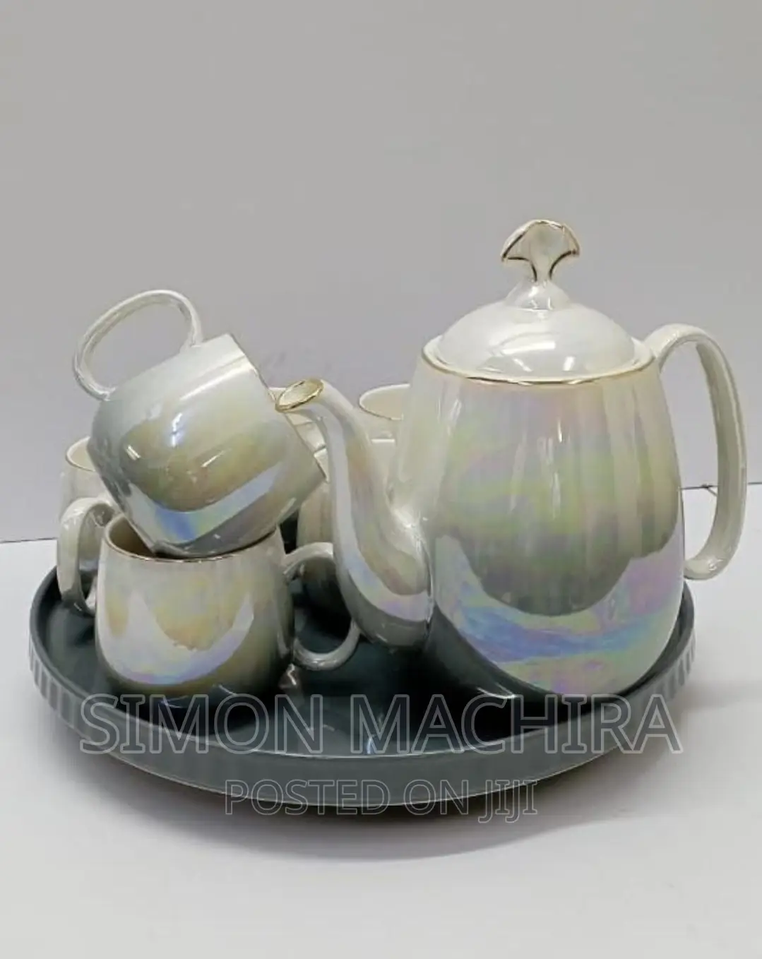 Tea Set With Ceramic Tray