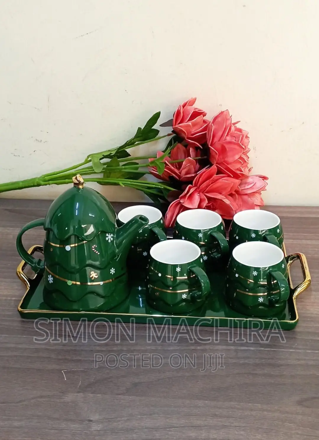 Tea Set With Ceramic Tray