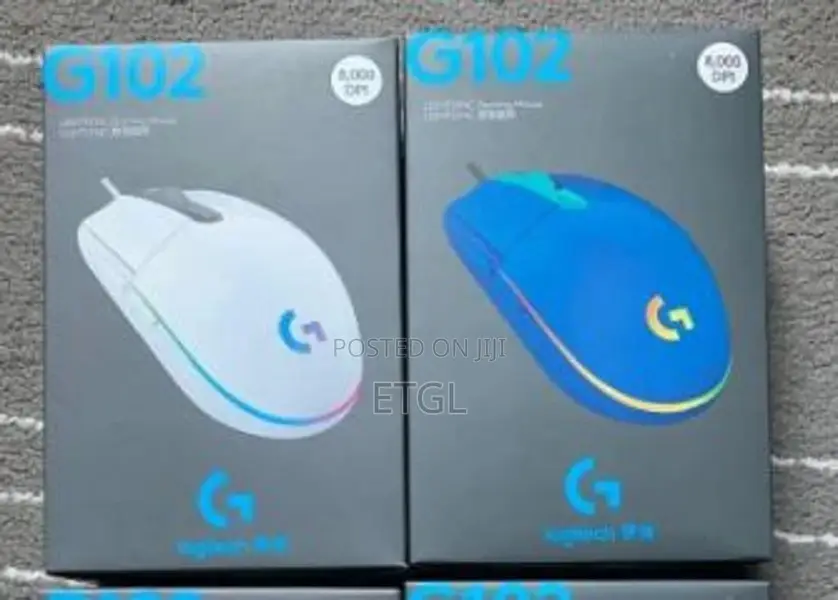 .Logitech G102 LIGHTSYNC Corded Gaming Mouse - BLUE - USB -