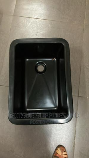 Laboratory Sink Fibre Black 12x12x5.5 Inch - main view