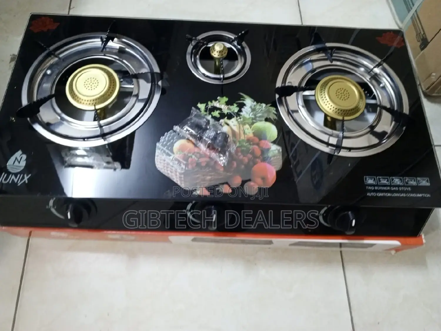 Nunix 3 Burner Gas Cooker