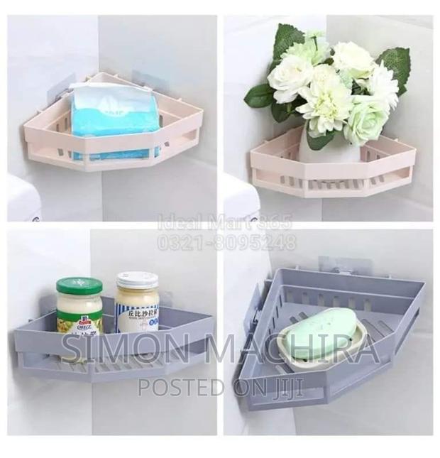 Triangular Corner Bathroom/Multipurpose Shelf - thumbnail 3