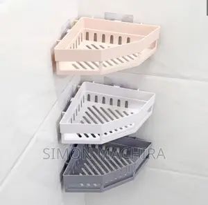Triangular Corner Bathroom/Multipurpose Shelf
