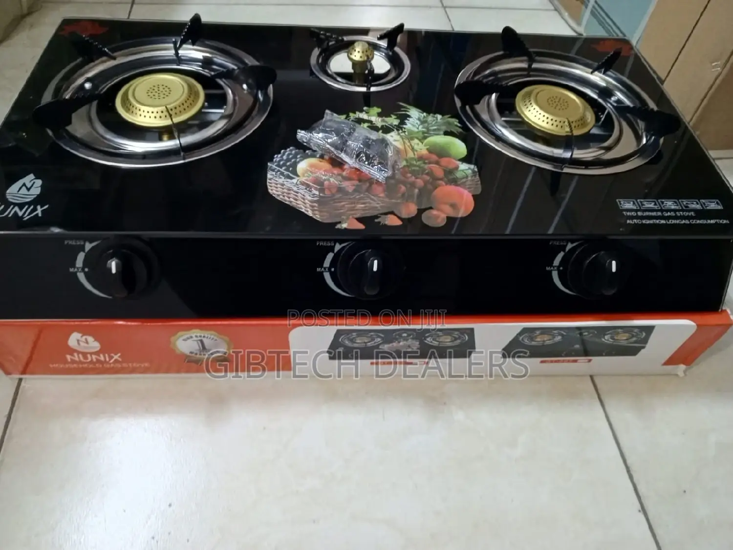 3 Burner Nunix Stainless Steel Cooker