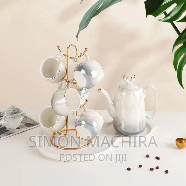 Ceramic Kettle Tray and 6 Cups - thumbnail 6