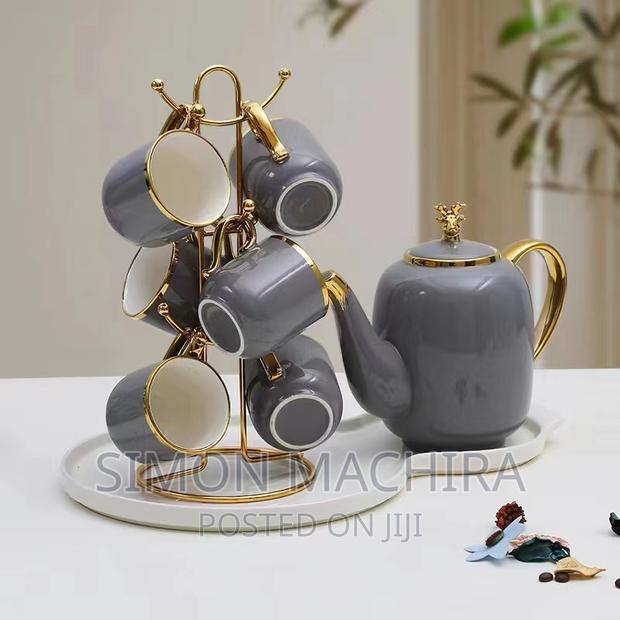 Ceramic Kettle Tray and 6 Cups - thumbnail 7