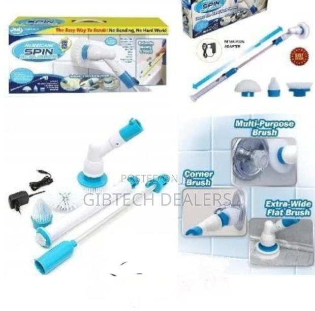 Reachable Spin Scrubber, Spin Brush, 3 Head Spin Scrubber - main view