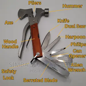 Hummer Axe Multipurpose Tool 15 in 1 Survival Hand Gift Men