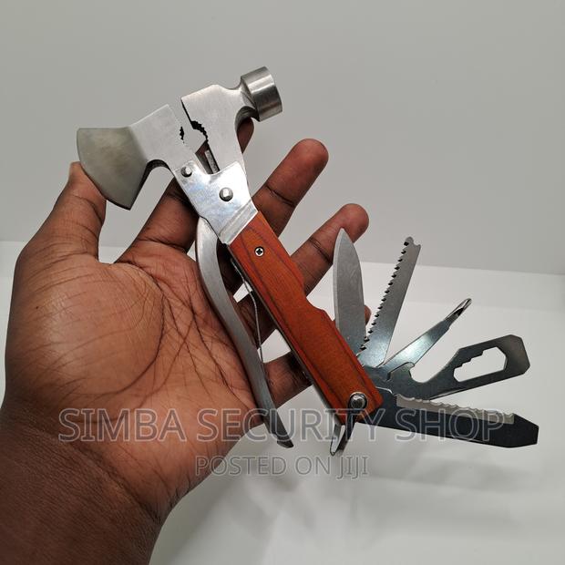 Hummer Axe Multipurpose Tool 15 in 1 Survival Hand Gift Men - thumbnail 4