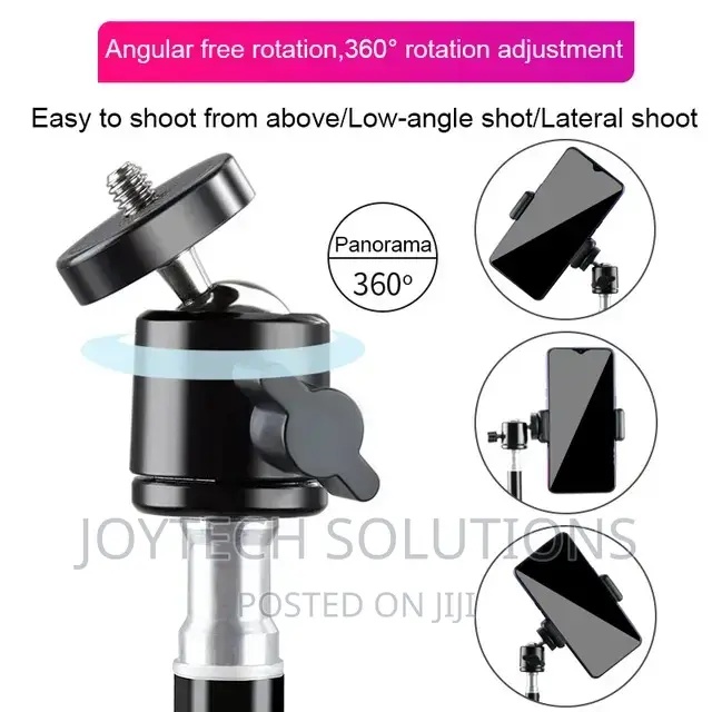 Phone Tripod Stand, 2.1 Meter High, Ball Tilt Joint Pn Hol