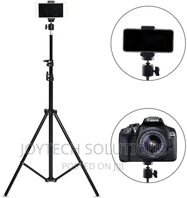 Phone / Camera Tripod Stand, Adjustable 2.1 Meters High