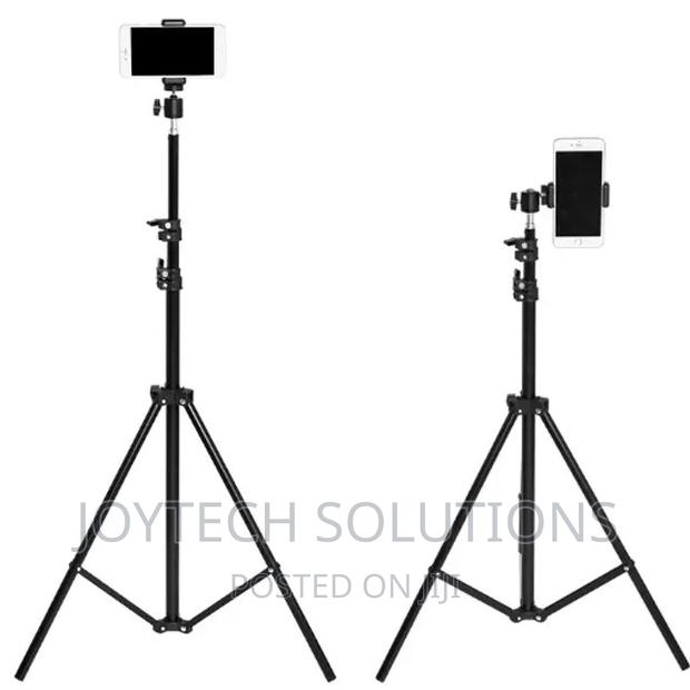 Adjustable 2.1 Meters Phone Tripod Stand. - main view