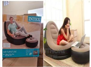 Inflatable Seat With Foot Rest and a Pump - thumbnail 2