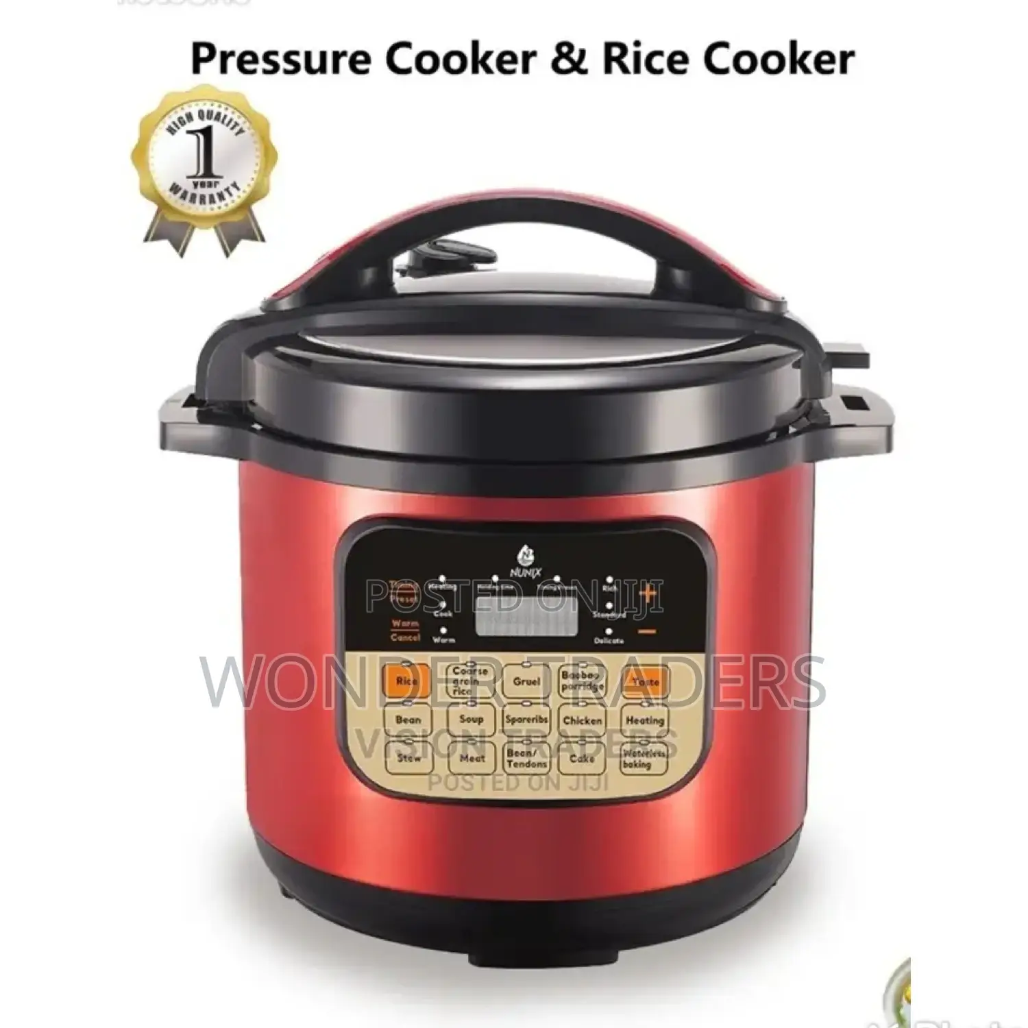 Nunix PC-02 Electric Pressure Cooker-5 Litres