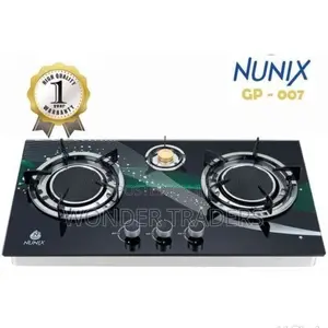 Nunix 3 Burner Glass Top Table Infrared Cooker