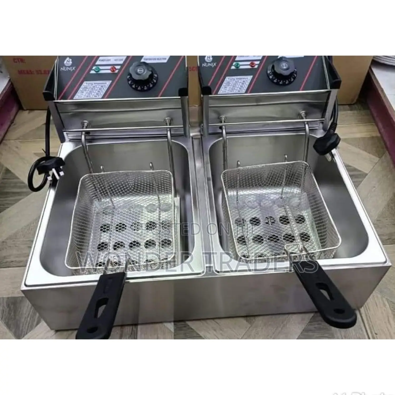 Nunix Commercial Double Deep Fryer 6l+6l