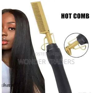 Professional Electric Hot Comb Straightener;