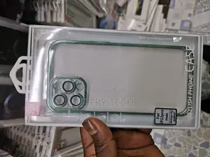 iPhone 12 Pro Max Case Transparent,Green Bumper With Hard PC