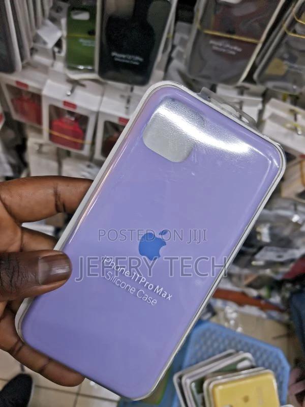 iPhone 11 Pro Max Case Purple, Thin Liquid Silicone Case, So - thumbnail 3