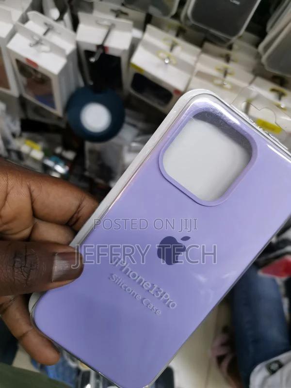 Silicon Back Case for iPhone 13 Pro - Purple - thumbnail 3