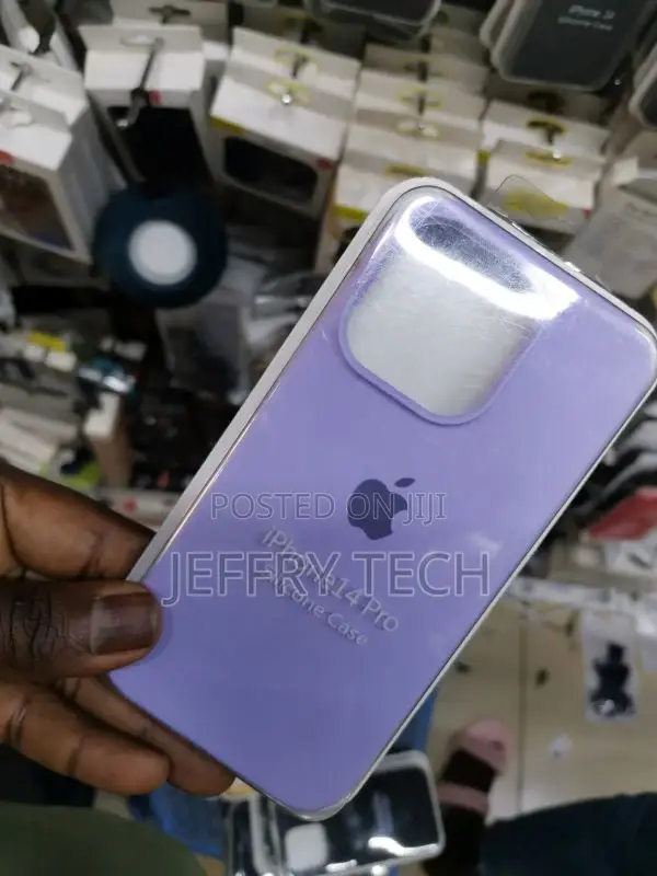 Purple Original Silicone Case for Apple iPhone 14 Pro