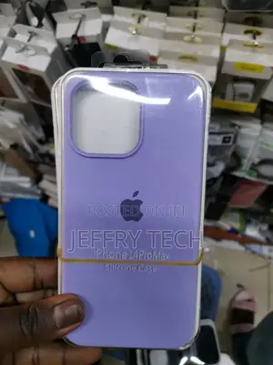 iPhone "14 PRO Max" Silicone Case "Purple"