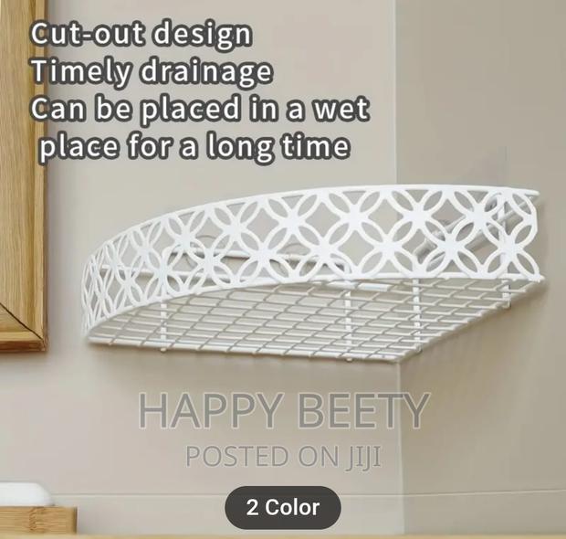 *Heavy Duty Corner Self-Adhesive Bathroom Rack - thumbnail 3