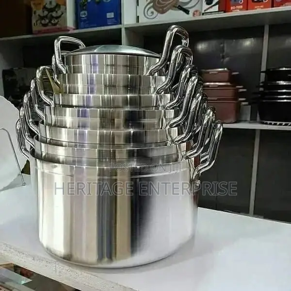 Tornado Stainless Alluminium Sufuria 14pc
