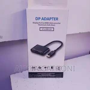 Display Port to HDMI+Vga Converter Plug Play