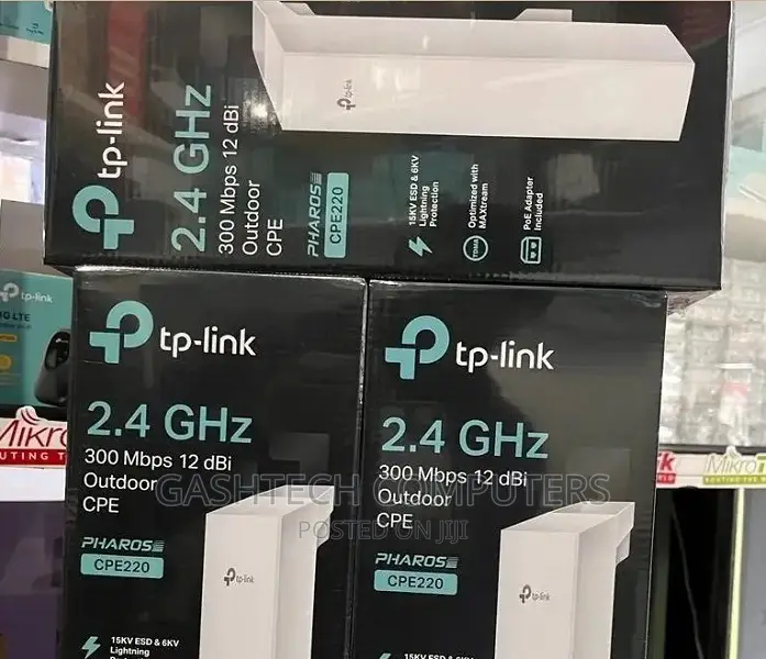 Tp-Link Cpe220 2.4ghz 300mbps 12dbi Outdoor Cpe (Cpe220)