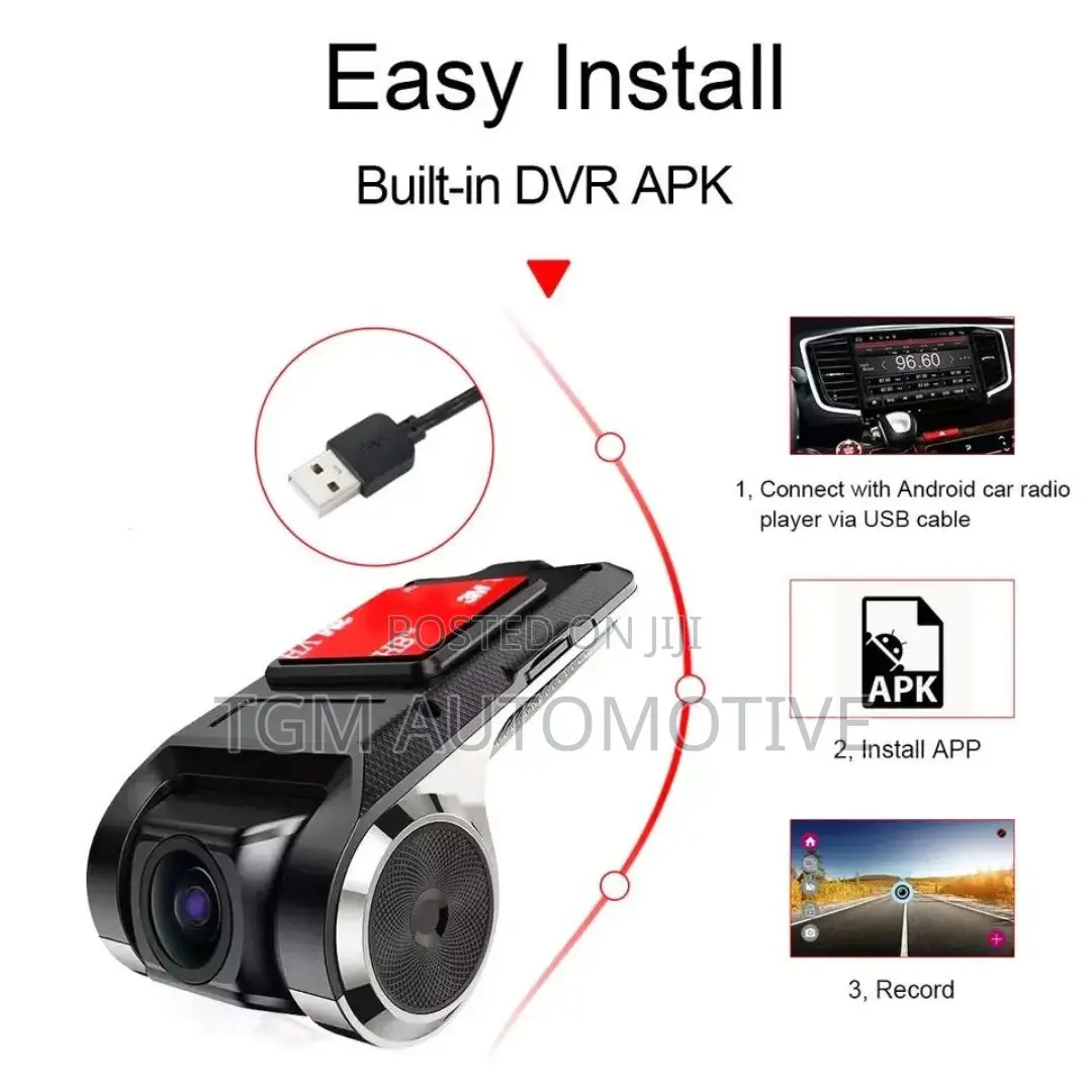Universal Dash Cam With Android + Reverse Camera