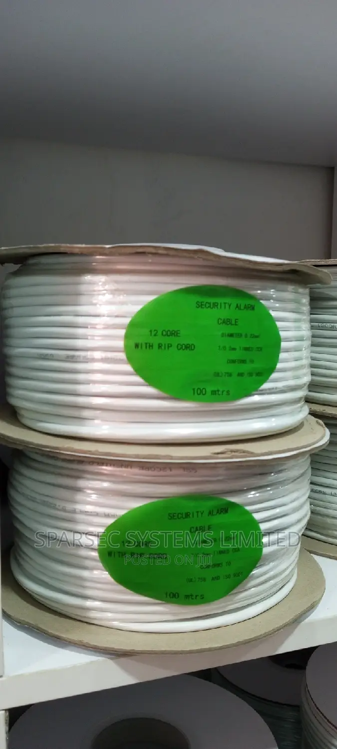 12 Core Alarm Cable White (100m Drum
