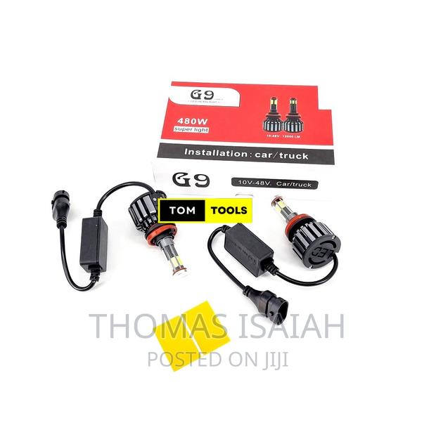 G9 H11 480W 6 Sided LED Headlight Fog Light Bulb Pair - main view