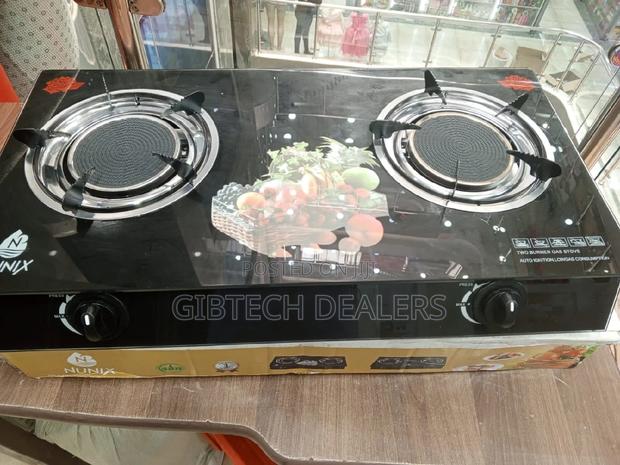 Nunix 2 Burner Infrared Cooker Glass Top