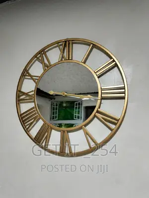 Creative Wall Clock Metal With Mirror