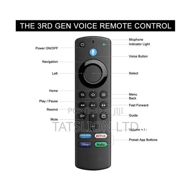 Fire Stick 2nd Gen 3rd Gen Lite Remote - main view
