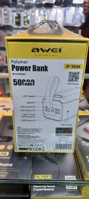 Awei P36K 50000mah Portable Powerbank.