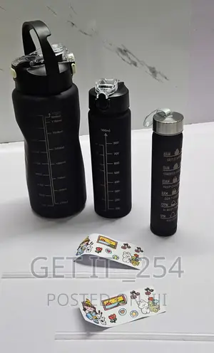3in1 Motivation Water Bottle Capacity 2ltrs,800mls,300mls
