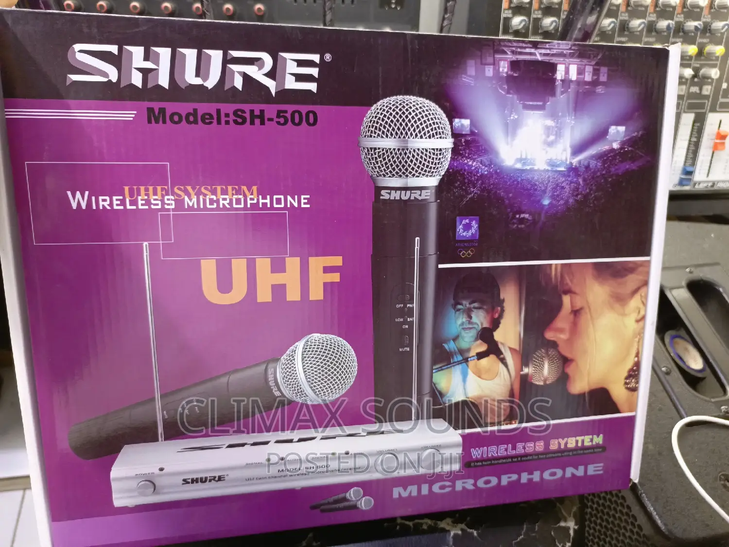 Shure Wireless Microphone Sh 500;,